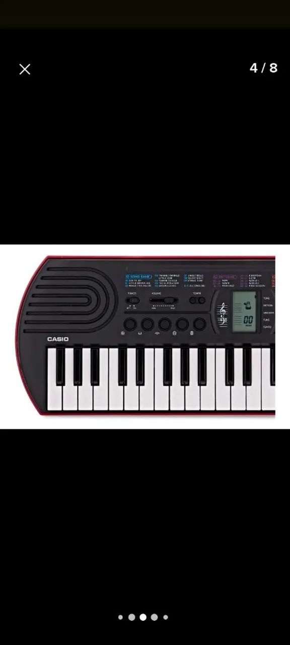 Teclado Casio SA-78 - Rosa com Preto - Foto 5