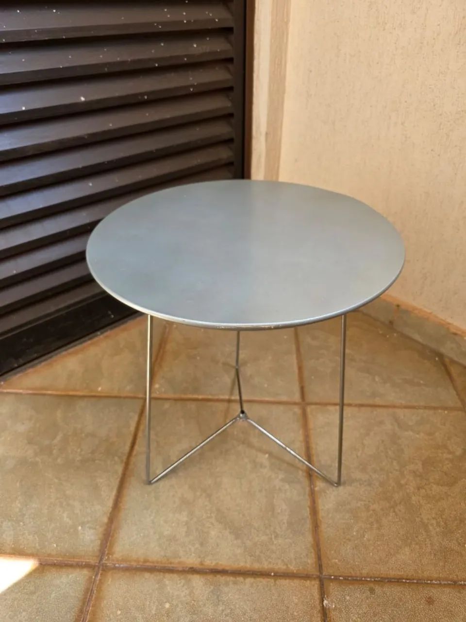 Mesa de canto madeira e metal - Foto 2