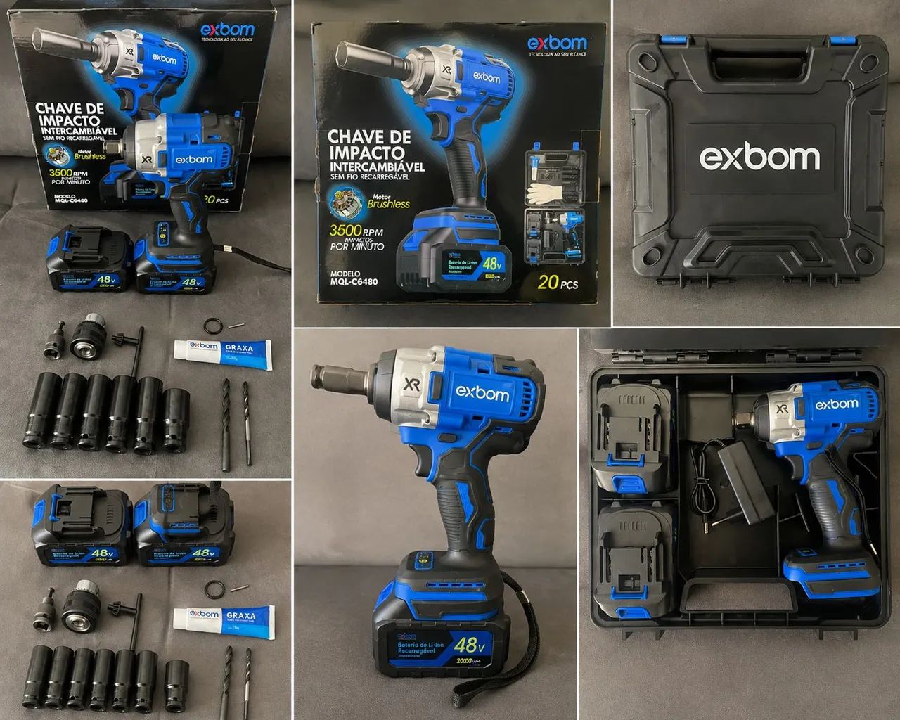 CHAVE DE IMPACTO EXBOM 48V - Foto 4