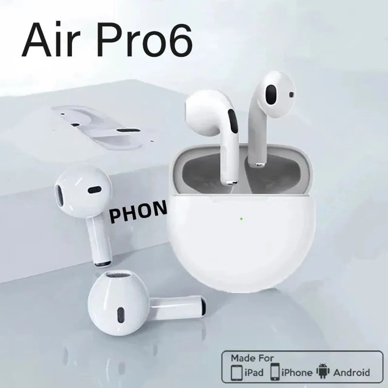 Fone de ouvido sem fio bluetooth pró 6 - Foto 2