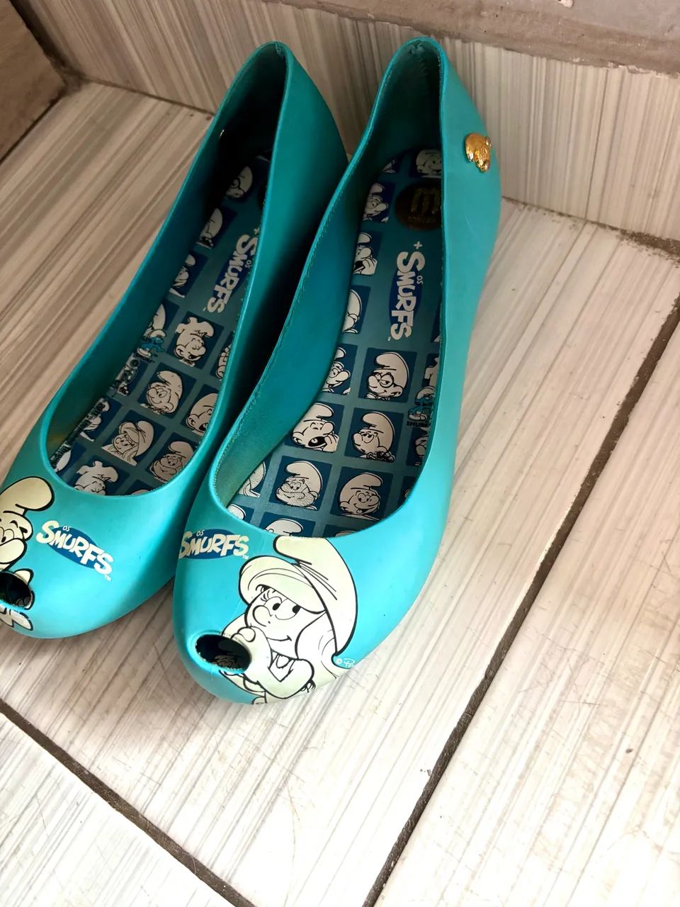 Melissa Smurfs Azul Original Tam 36 - Foto 2
