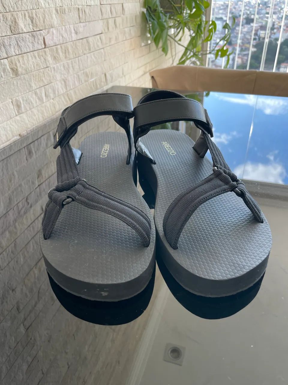 papete flatform preta arezzo 40