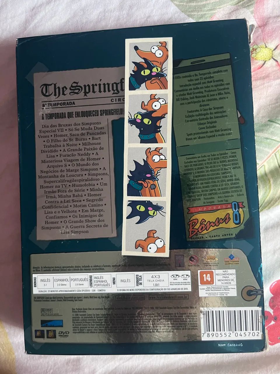 8a temporada Os Simpsons em DVD - CDs, DVDs etc - Parque Peruche