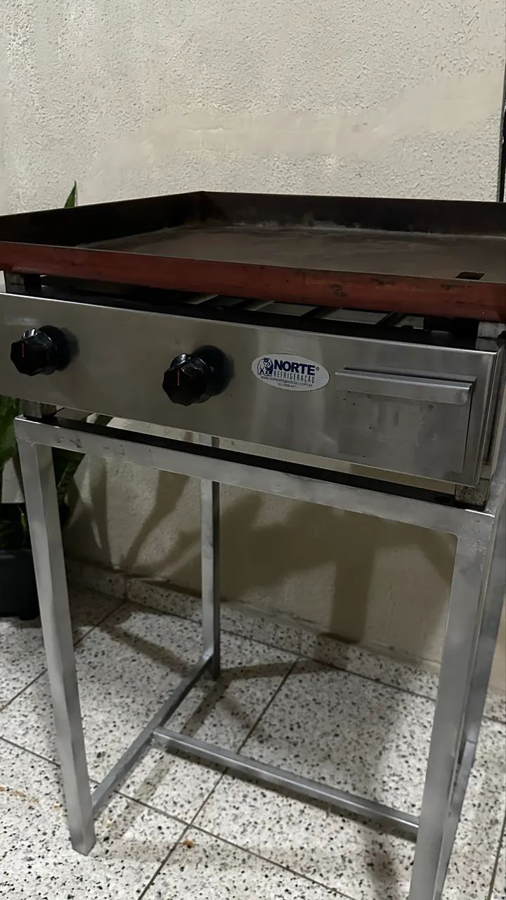? CHAPA PARA LANCHES + SUPORTE METÁLICO - Foto 2