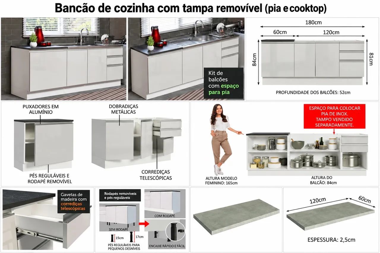 Balcão de cozinha - Foto 3