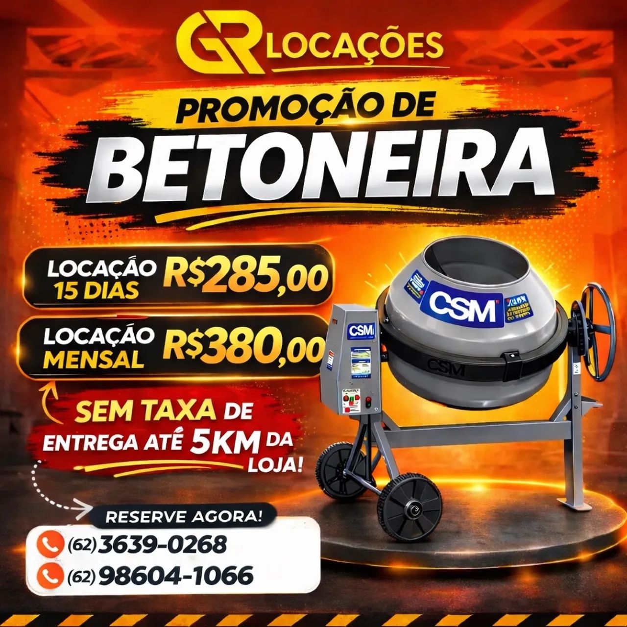 Alugo betoneira 