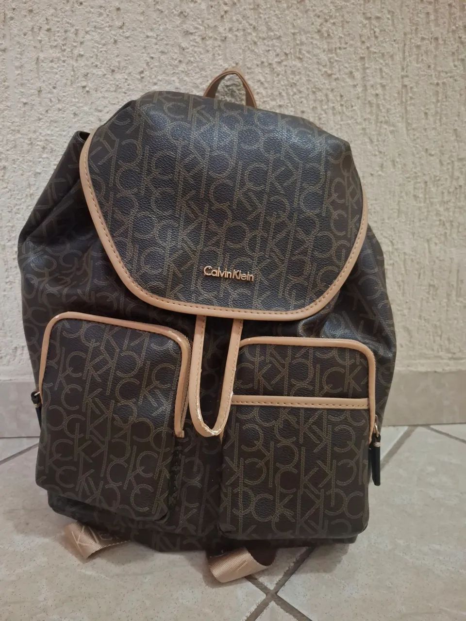 Mochila Calvin Klein Original Couro