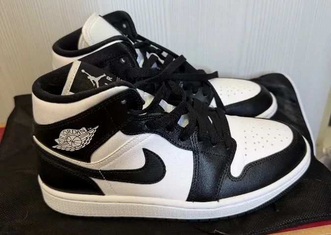 tênis air jordan 1 mid panda 37 - Foto 3