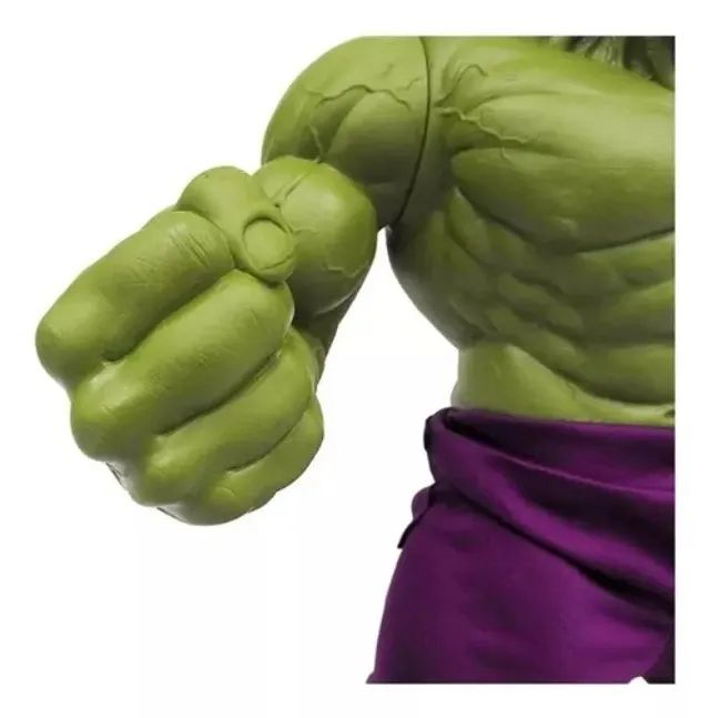 Boneco Hulk Original Mimo 45 cm verde novo - Foto 2