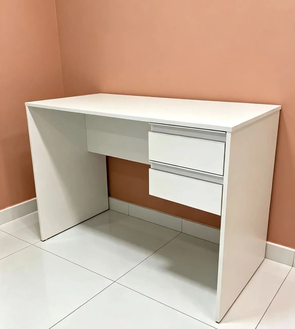 Mesa 2 gavetas em mdf entrega grátis 