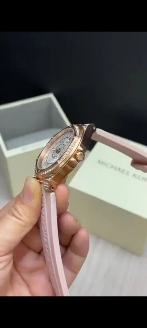 Relógio Estilo Michael Kors Lennox Oversized - Foto 5