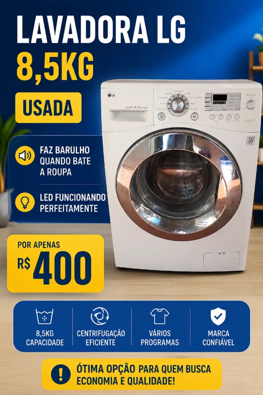 Máquina lava e seca da LG