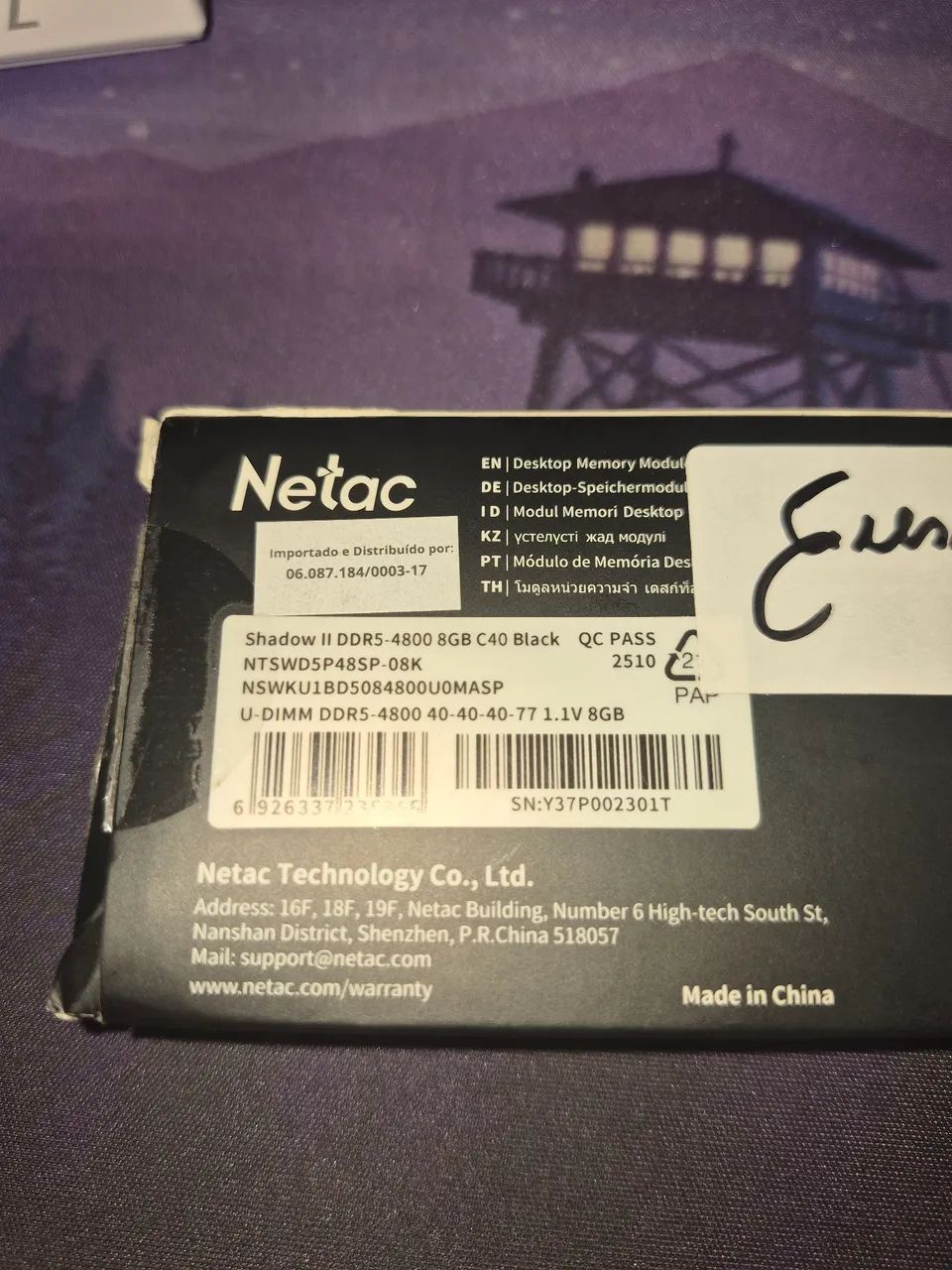 MEMÓRIA RAM DDR5 8GB NETAC SHADOW II - Foto 2