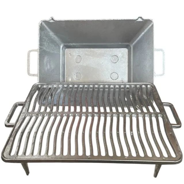 CHURRASQUEIRA RETANGULAR EM ALUMINIO FUNDIDO - Foto 4