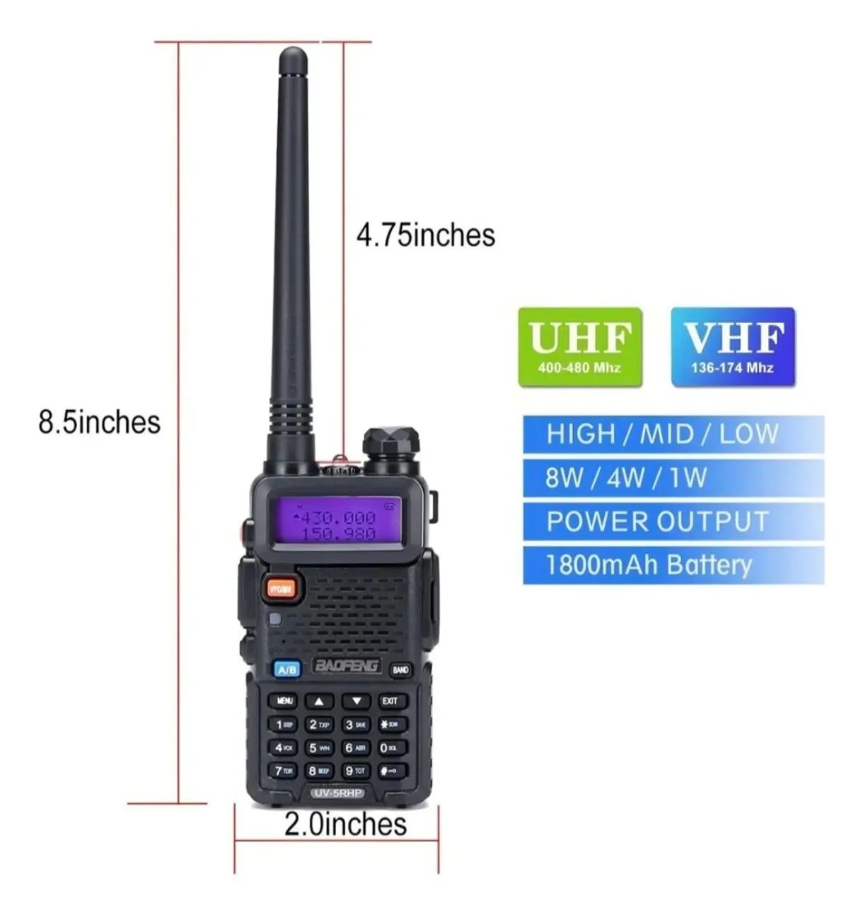Rádio Baofeng UV-5R - Foto 5