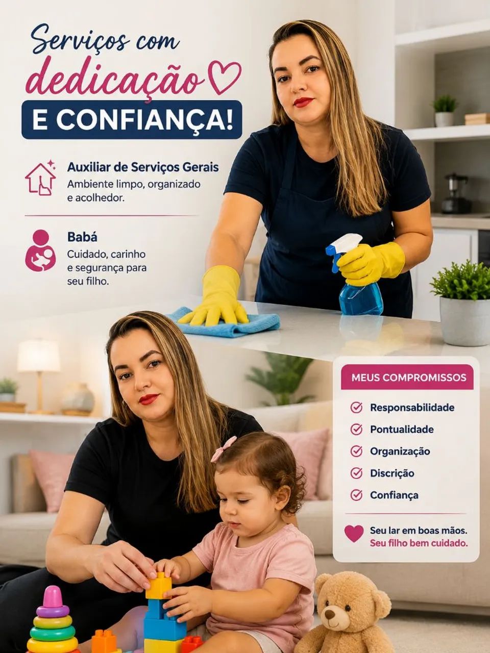 Serviços gerais e Babá  - Foto 2