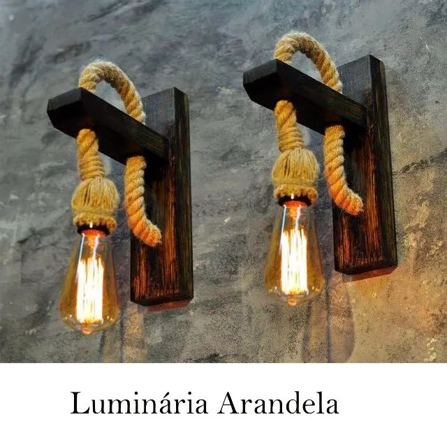 Luminária Arandela rustica retro