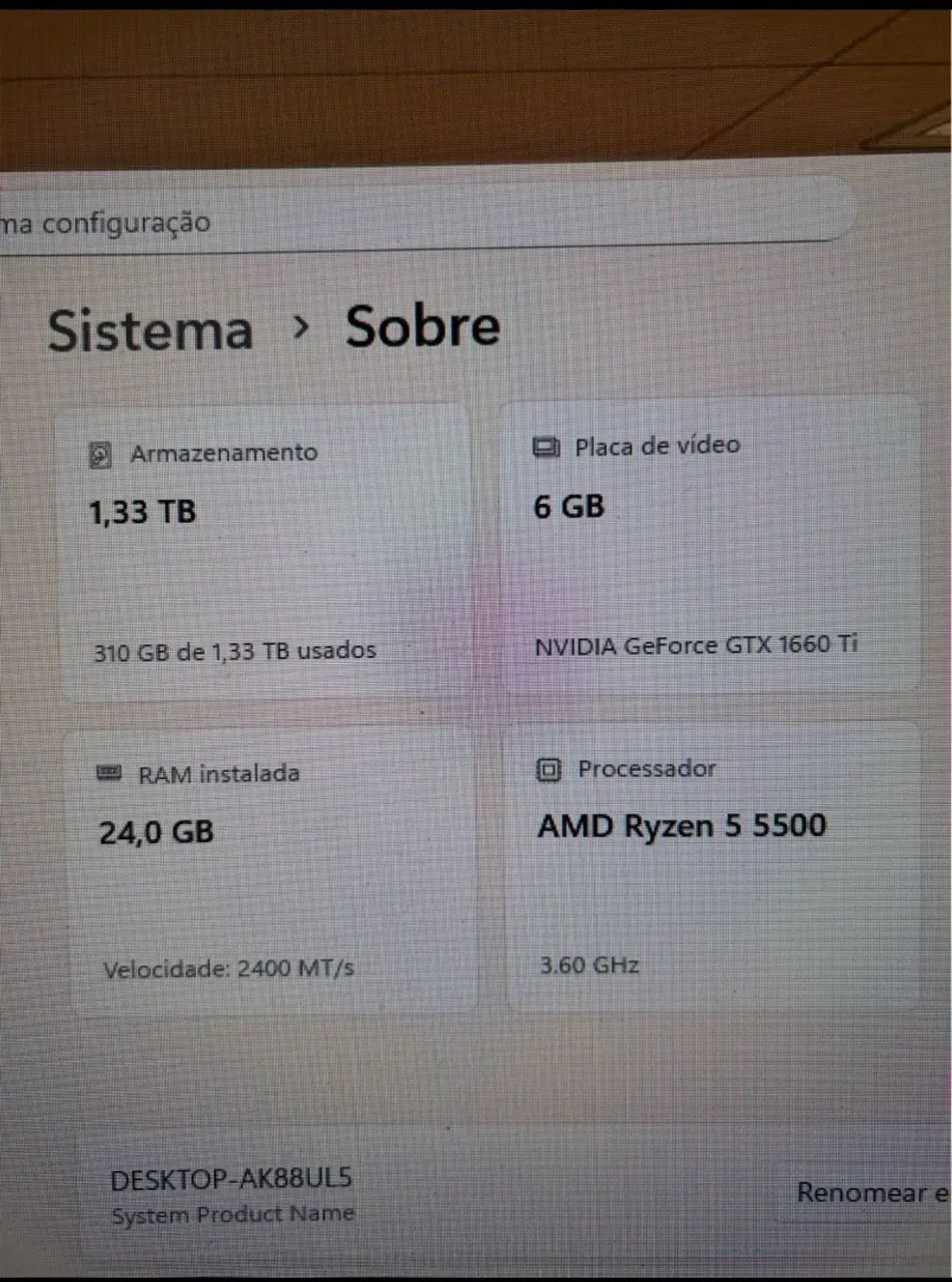 Pc GAMER Ryzen 5 5500 - Foto 3