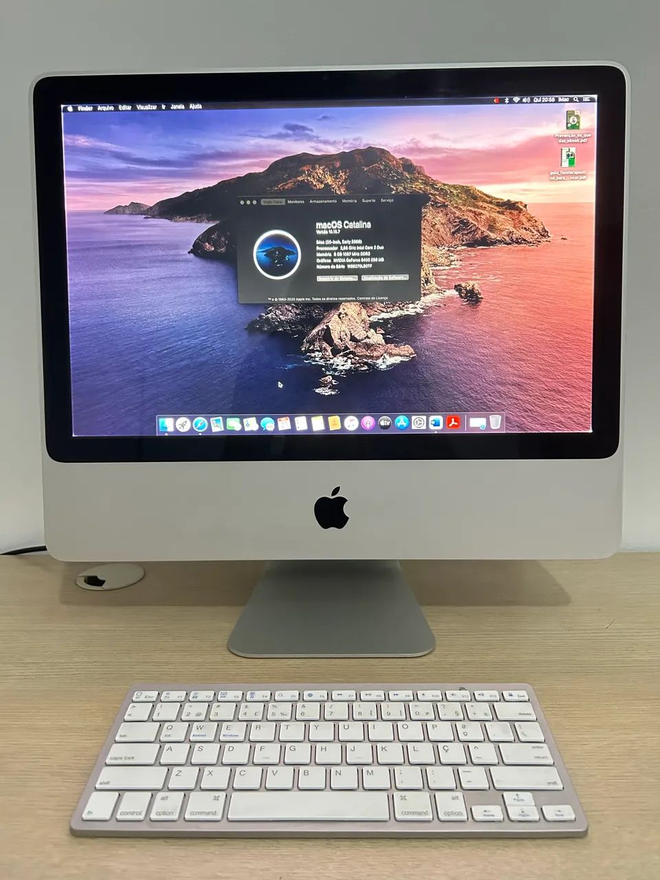 iMac 20 polegadas 2009 - Com mouse Dell e teclado Bluetooth