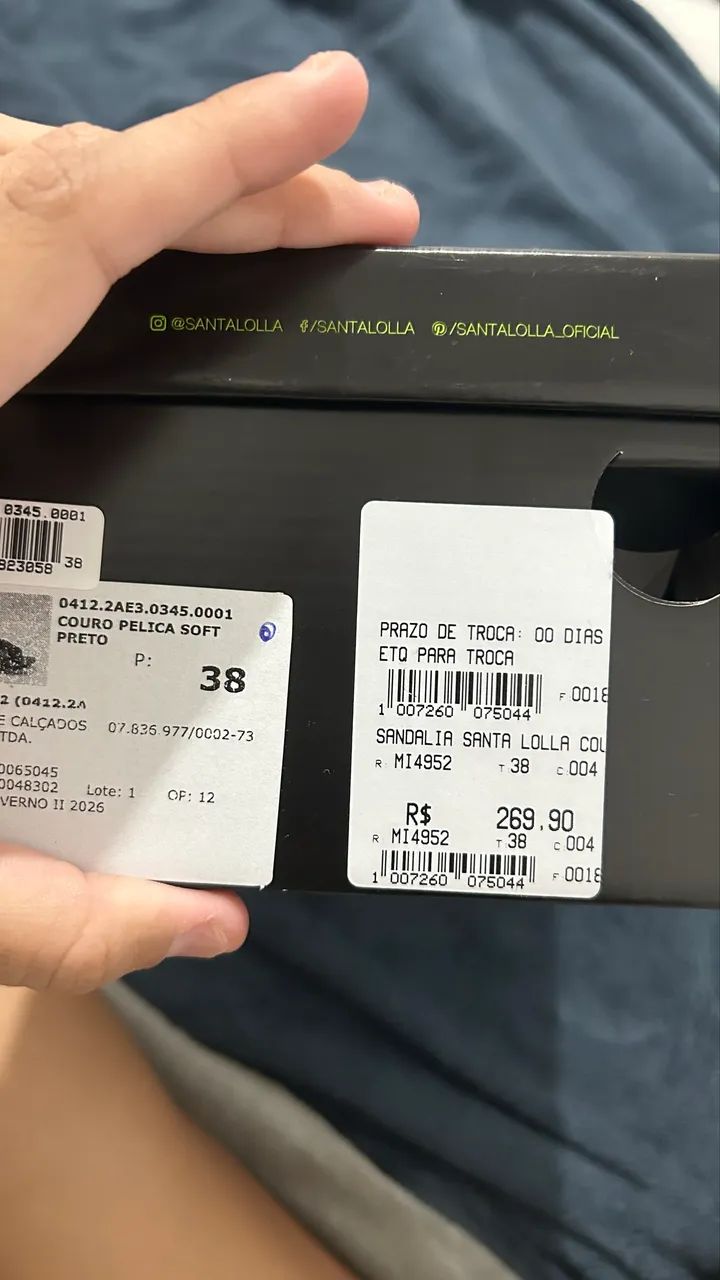 sandália SANTA LOLLA nunca usada - Foto 4