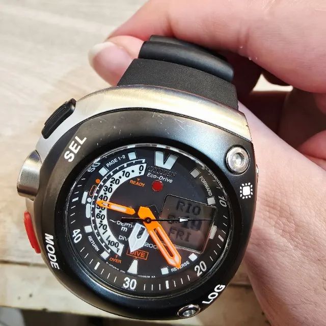 Citizen Aqualand Promaster Meia Lua U101 Eco-Drive Original - Foto 4