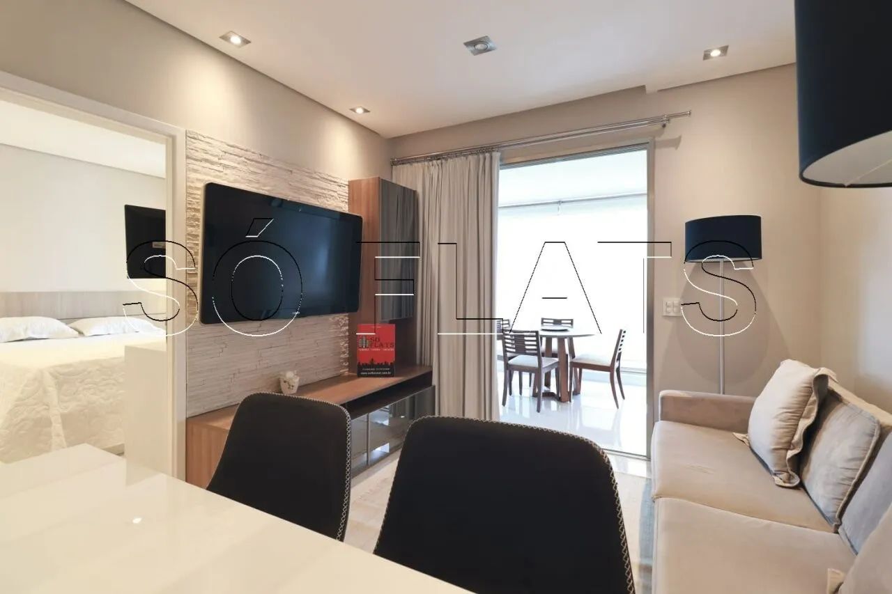 Apartamento mobiliado com suíte e varanda à venda no Itaim Bibi | It Style Home 62m²