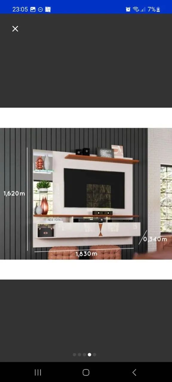 Painel de TV Com Espelho
