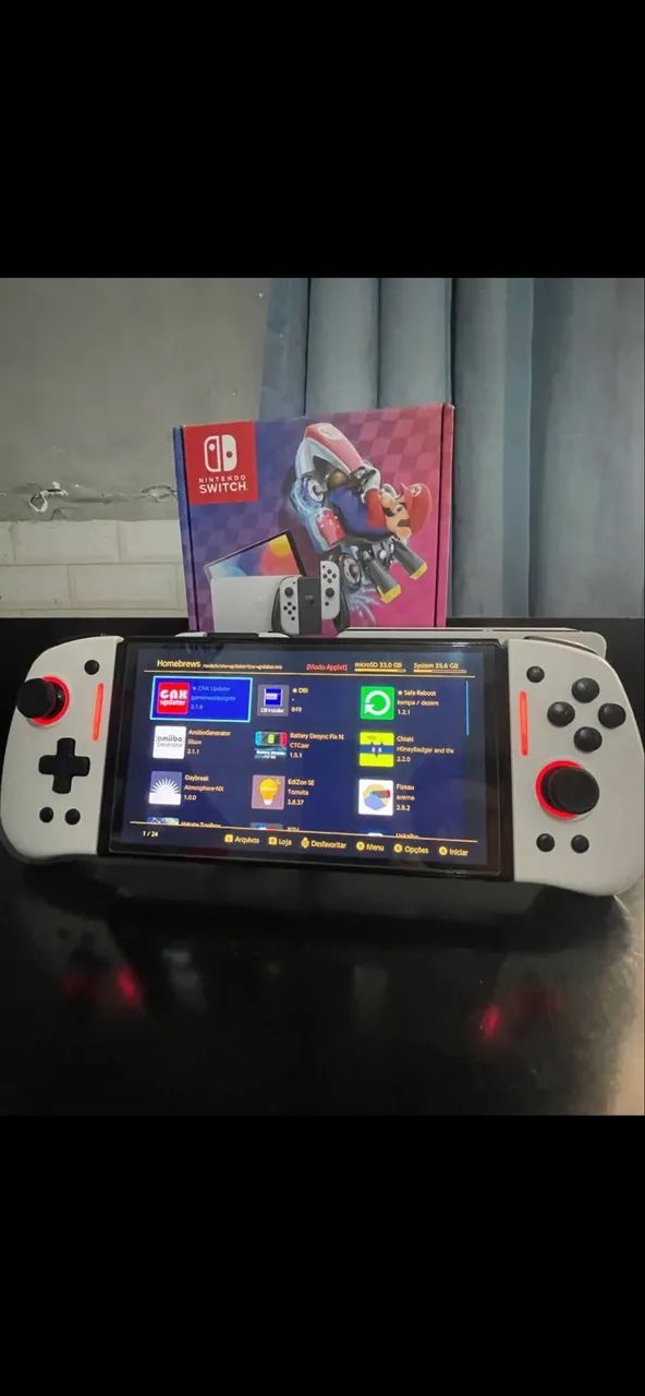 Nintendo Switch Oled Desbloqueado Usado - Foto 3