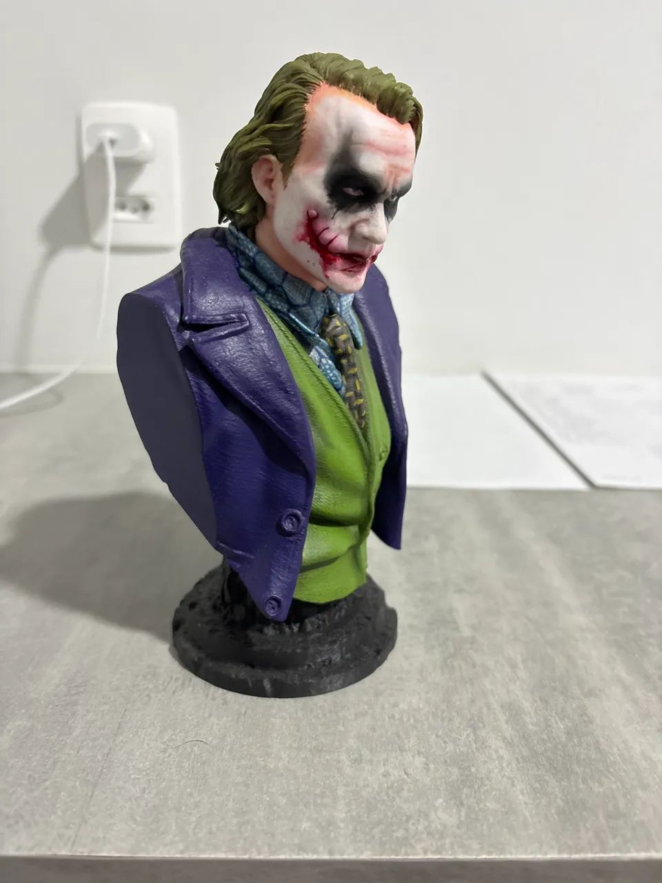 Busto Coringa Heath Ledger - Foto 2