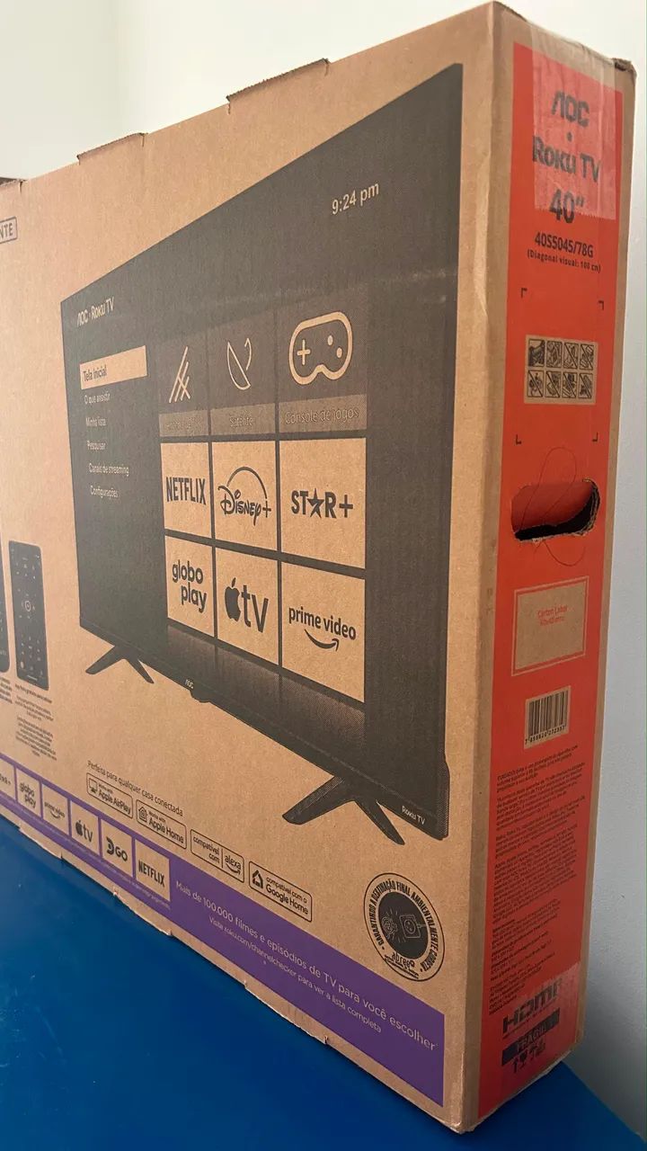 Smart TV AOC Roku TV 40? LED Full HD - Nova na Caixa  - Foto 3