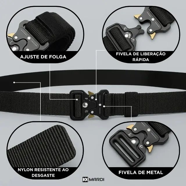 Cinto Tático Militar Com Fivela De Engate Rápido Snake - EslX-Pro - Foto 5