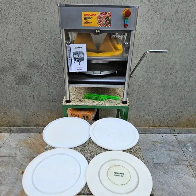 Abre Pizza Skymsen Modeladora de Massa de Pizza (usada) estudo troca - Foto 5