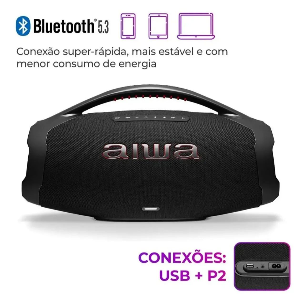 Caixa aiwa bombox