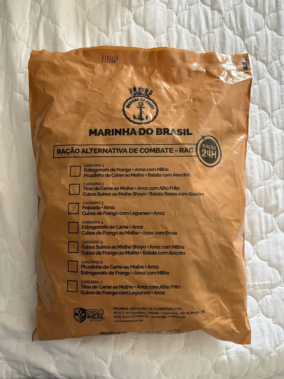 Ração Operacional Marinha do Brasil 