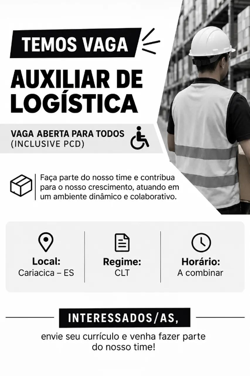 AUXILIAR DE LOGISTICA | CARIACICA ES