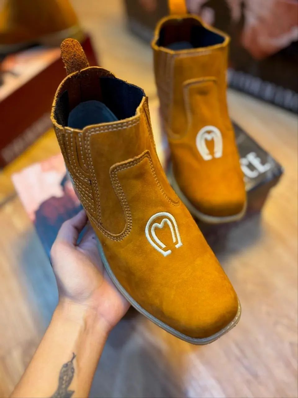 Bota Masculina Performance  Couro Premium!  - Foto 5