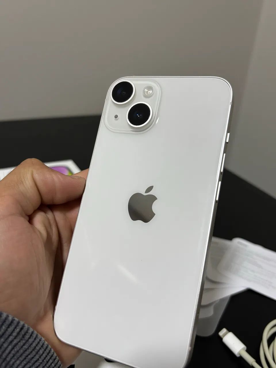 iPhone 14 - Branco 128gb c/ caixa - conservado - Foto 4
