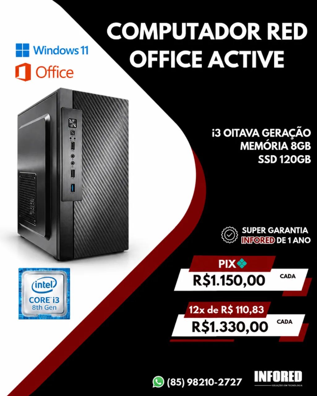 Computador Red Office Active 