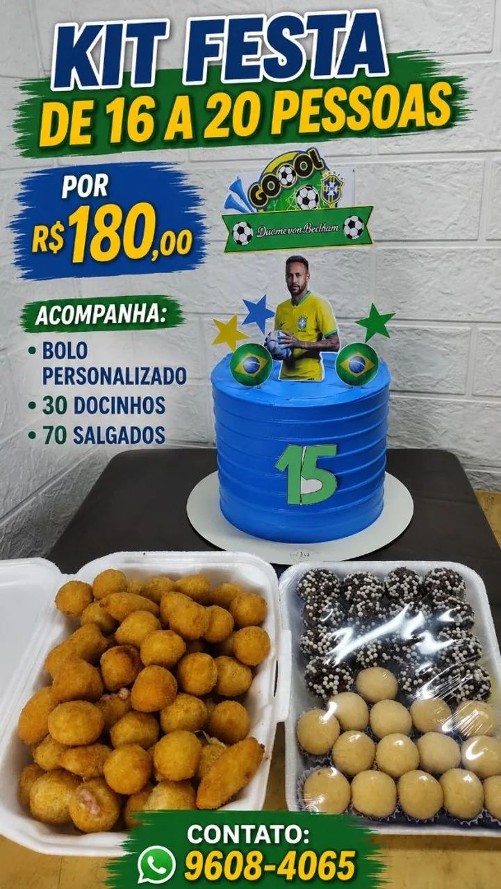 Bolos, Mimi Hambúrguer e Mini pizza  - Foto 4
