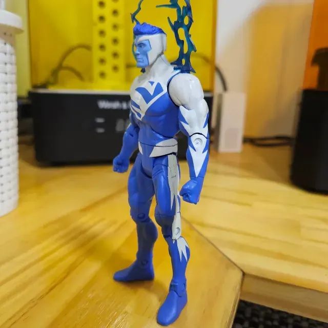 superman eletric blue dc universe classics dcu elétrico azul boneco figura mattel - Foto 3