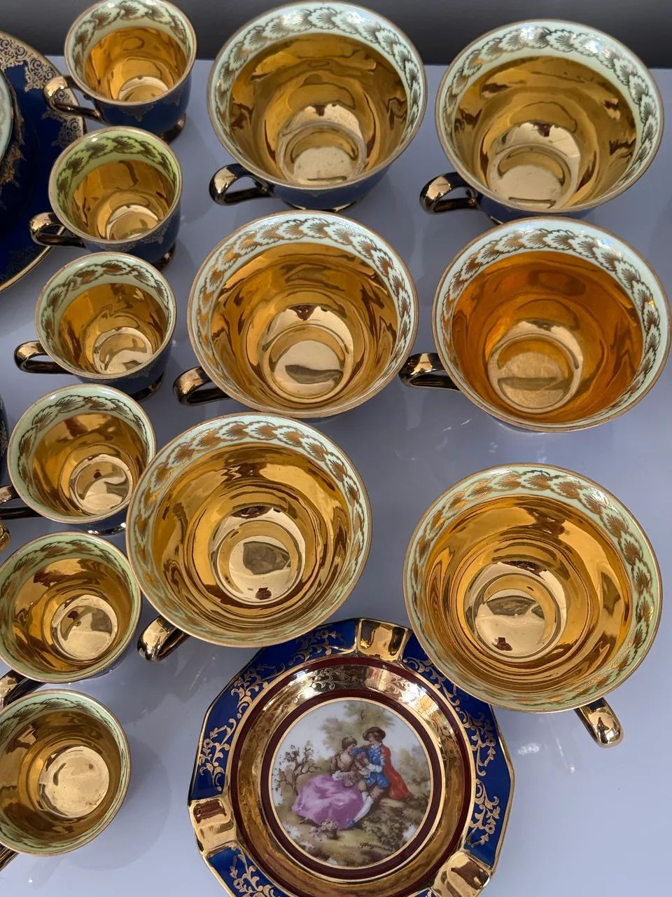 Conjunto de chá em porcelana importada - Foto 2