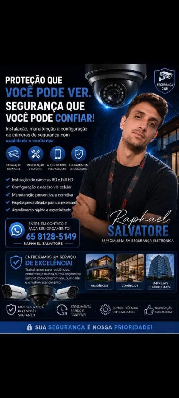Instalação de Câmeras de Segurança  em Cuiabá<br><br>ou
