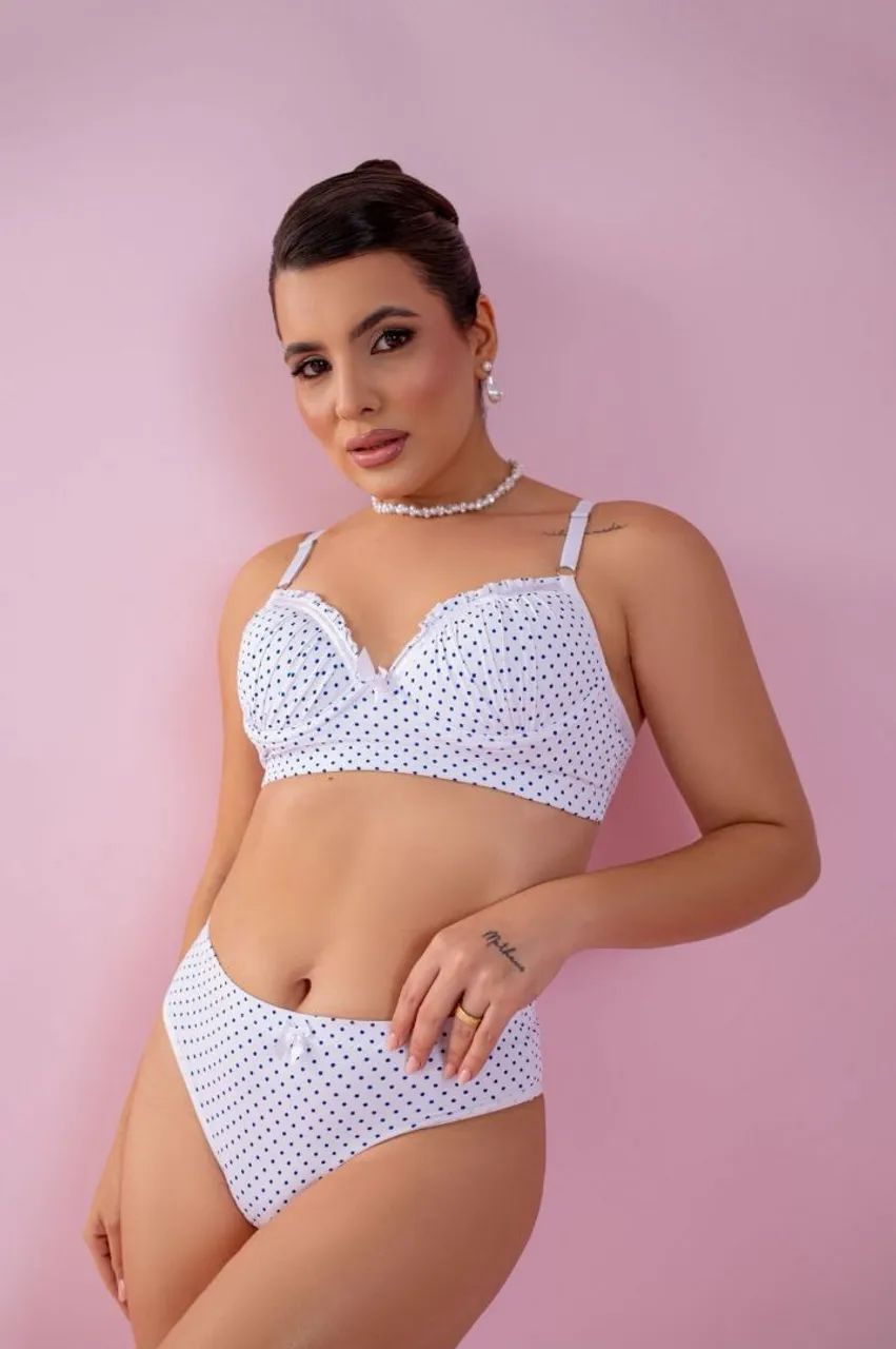 Conjunto lingerie microfibra 