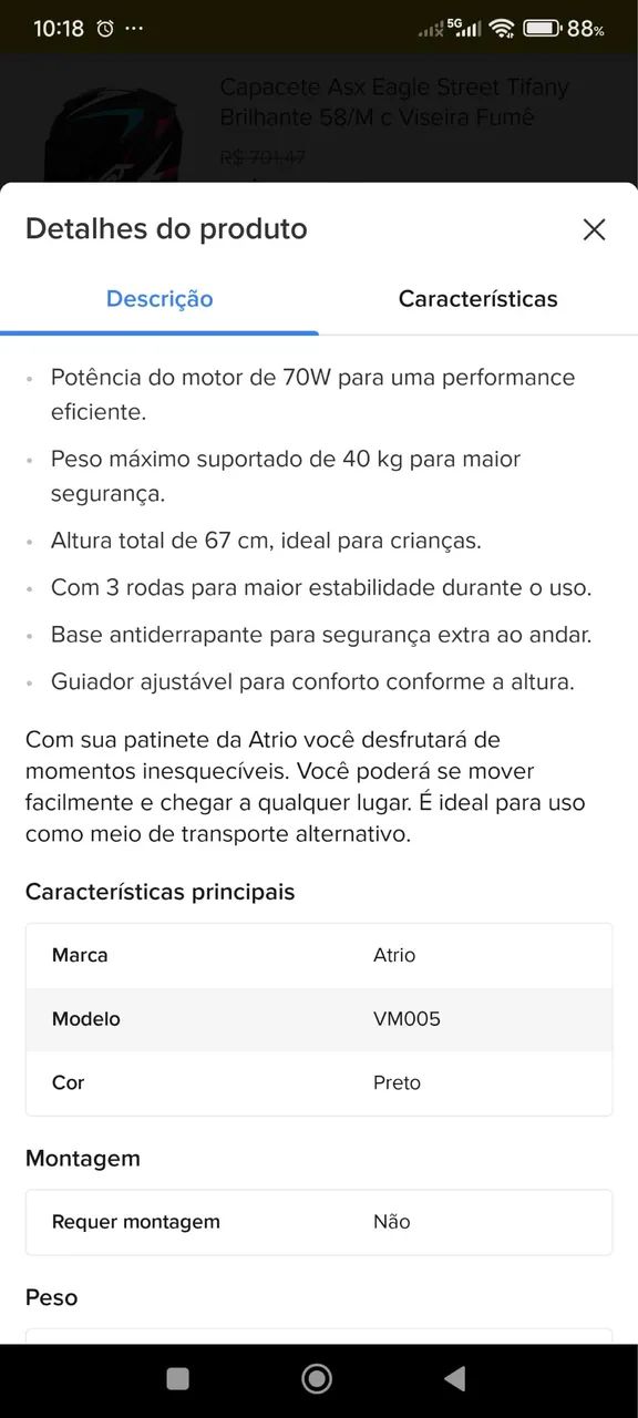Patinete infantil elétrico  - Foto 5