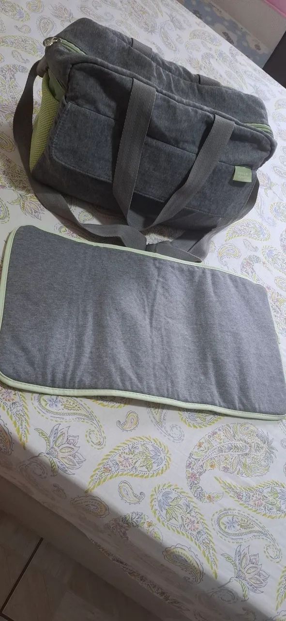 Bolsa bebe natura com trocador - Foto 2