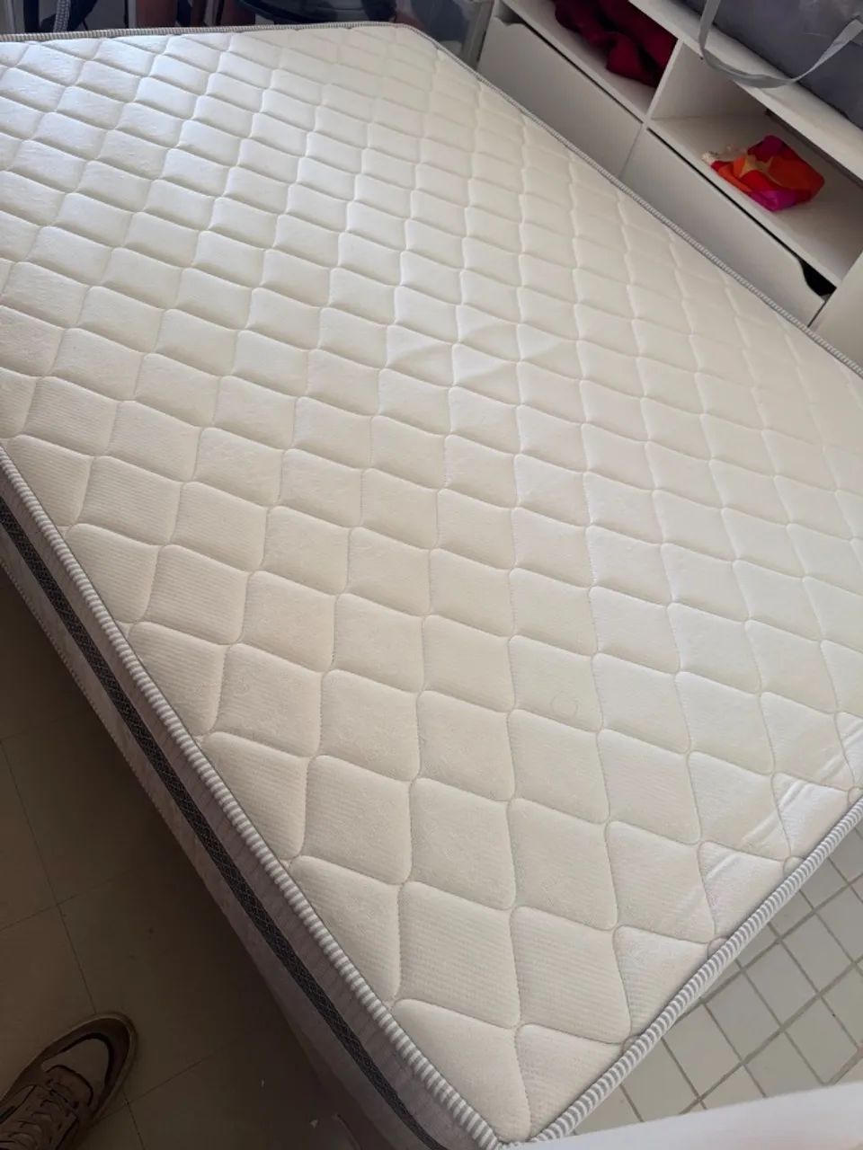 Cama de casal + colchão de molas ensacadas - Foto 4