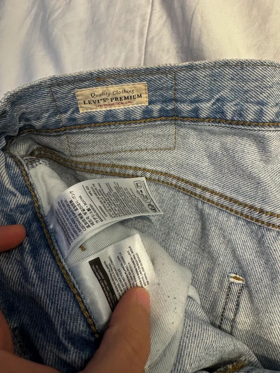Calça jeans claro Levis com bolsos laterais 40 - Foto 3