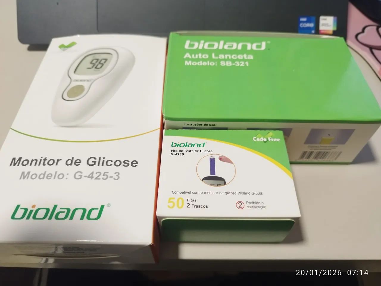 Monitor de glicose marca Bioland - novo e sem uso - Foto 2