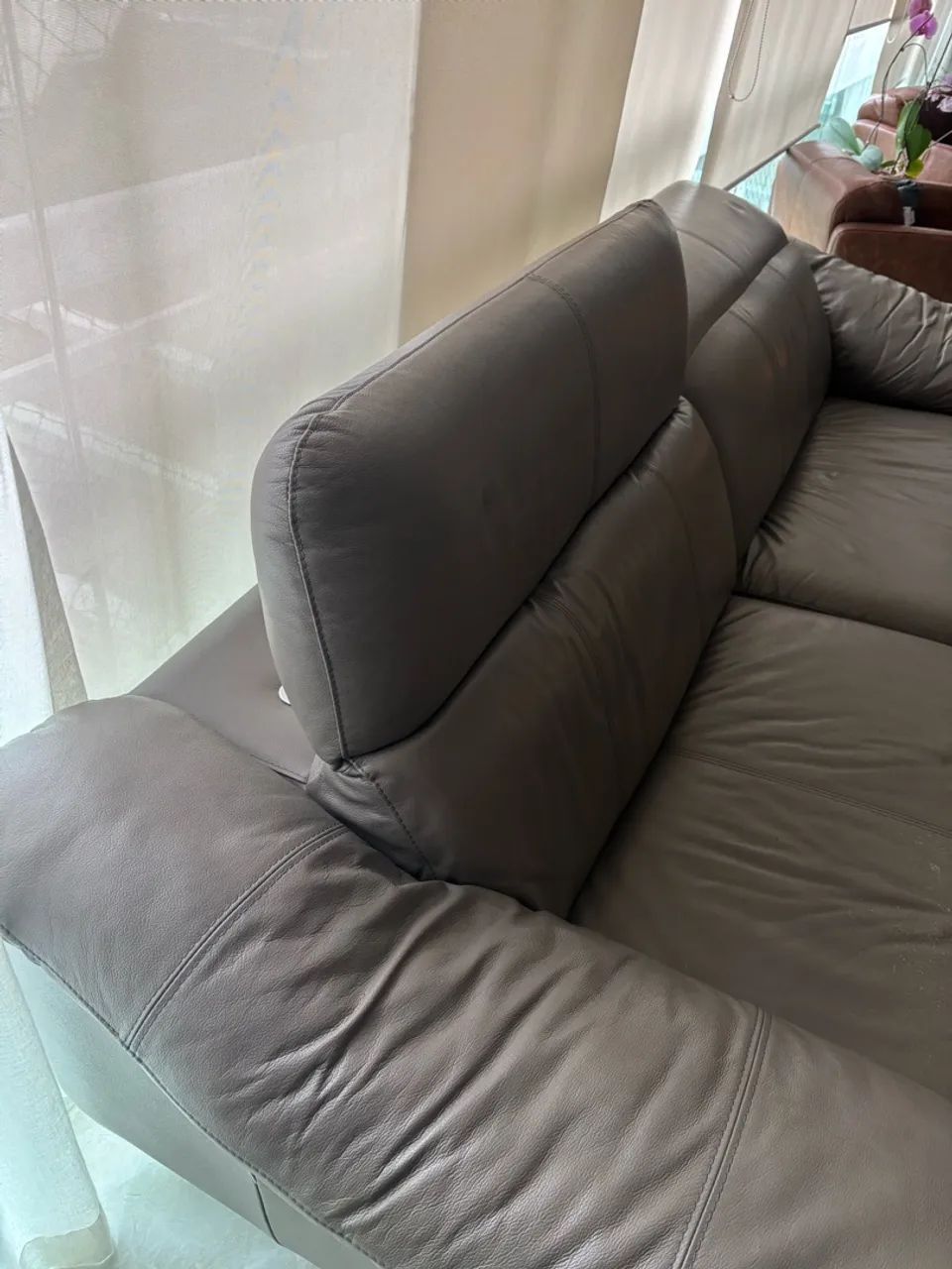 Sofa em couro retrátil eletrico - Foto 3