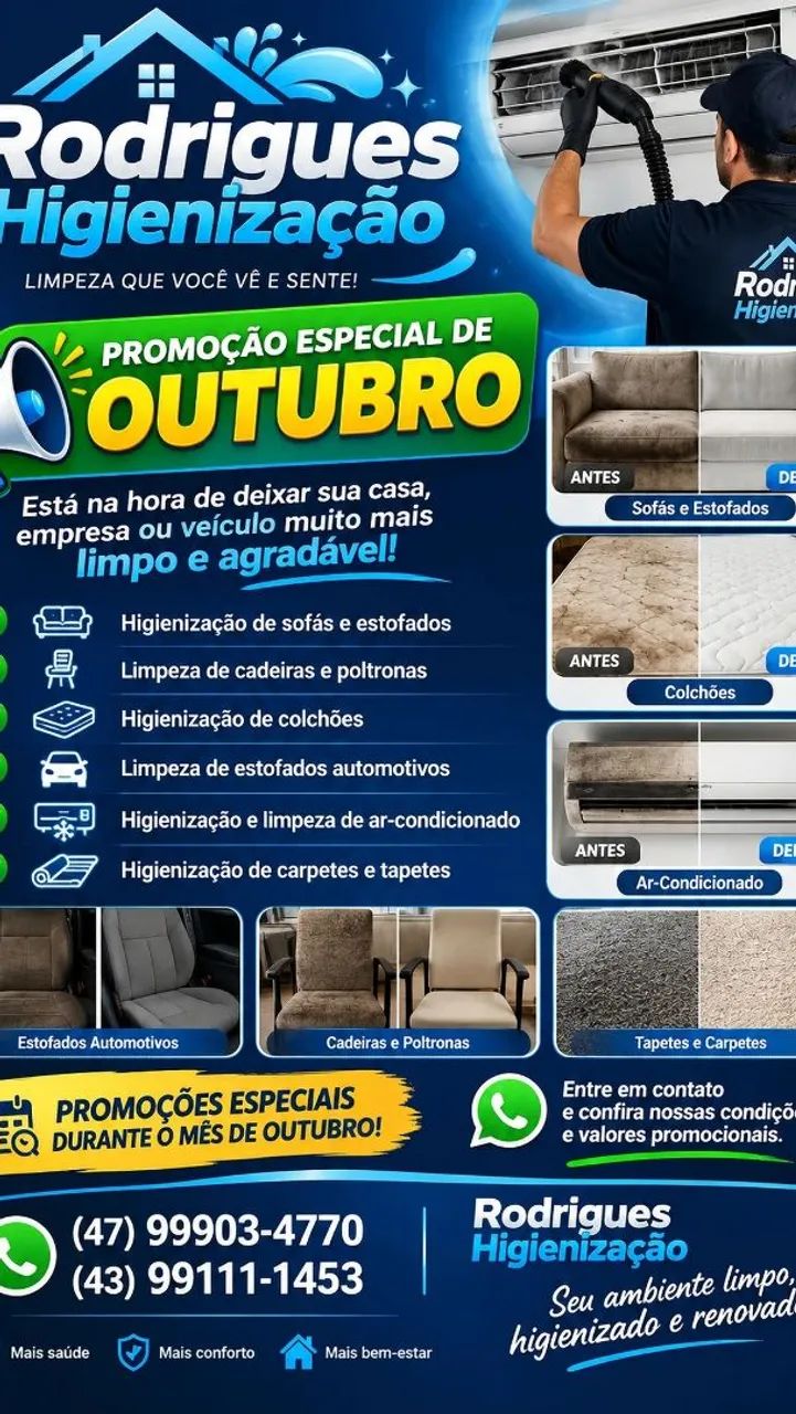 Higienização e Limpeza Profunda 